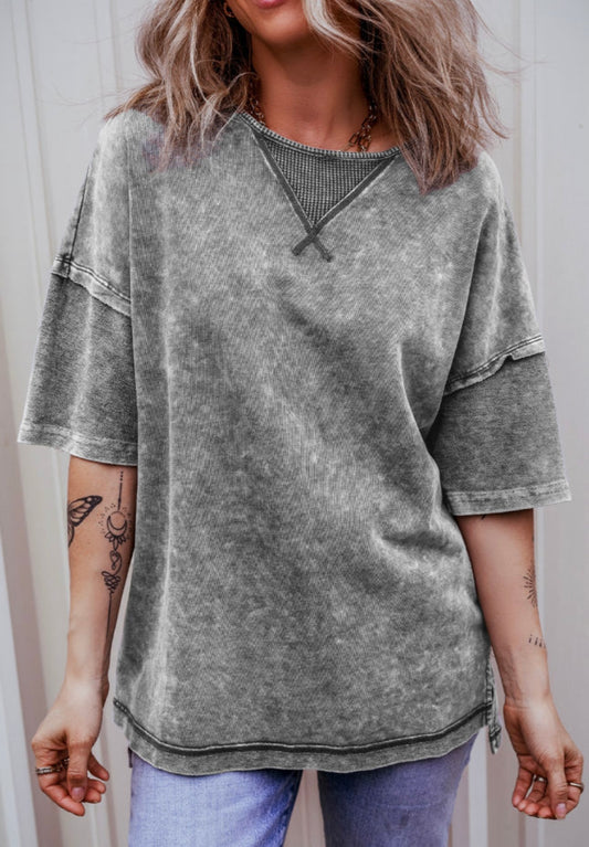 Gray Mineral Wash T-Shirt