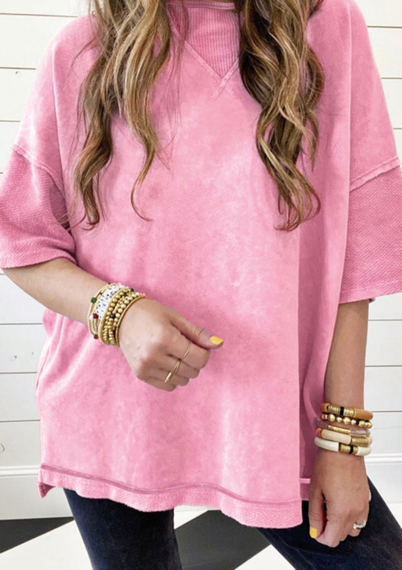 Pink Mineral Wash T-Shirt